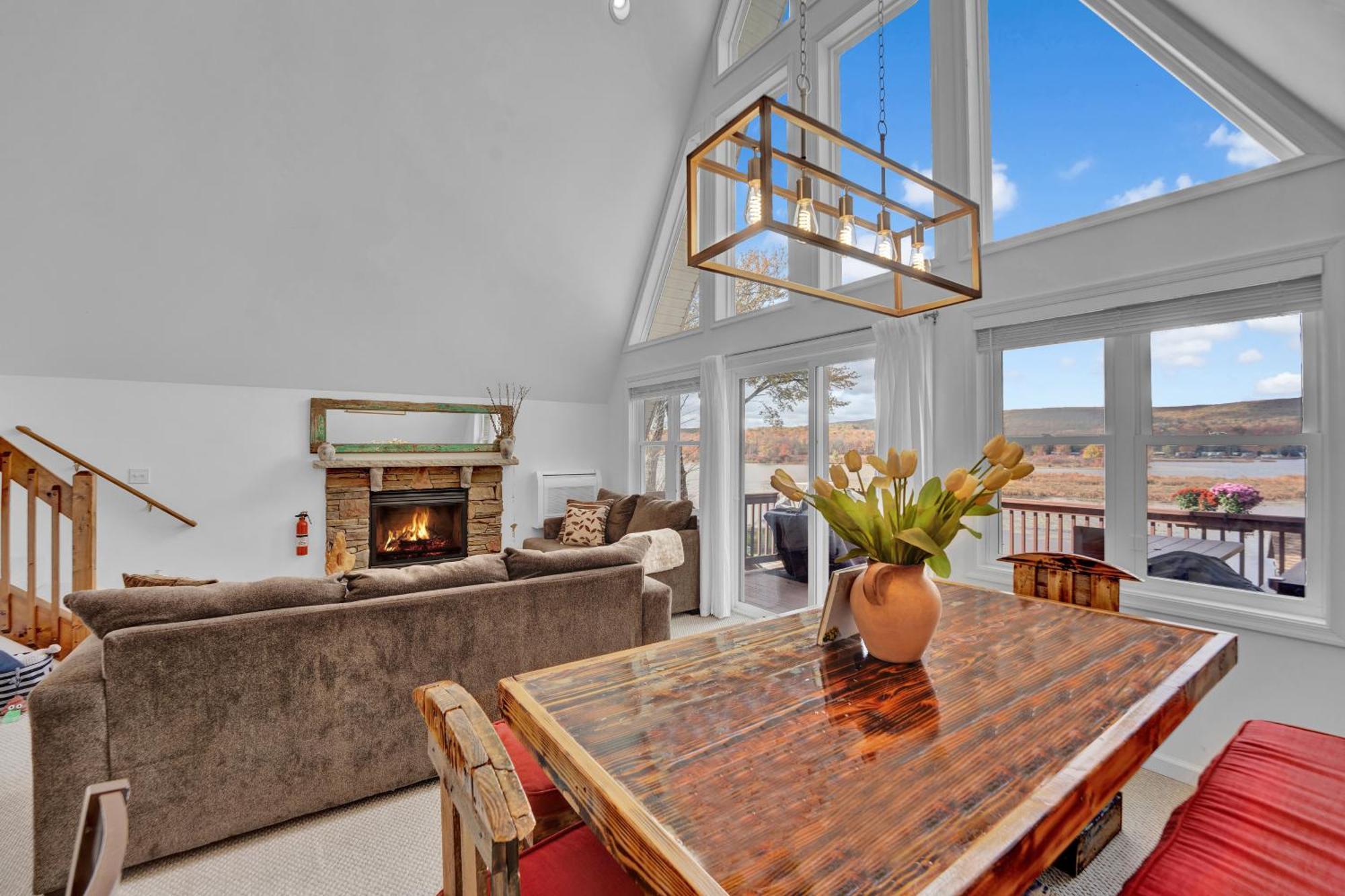 Lakefront A-Frame, Dock, Kayaks, Fire Place Lake Ariel Exterior foto