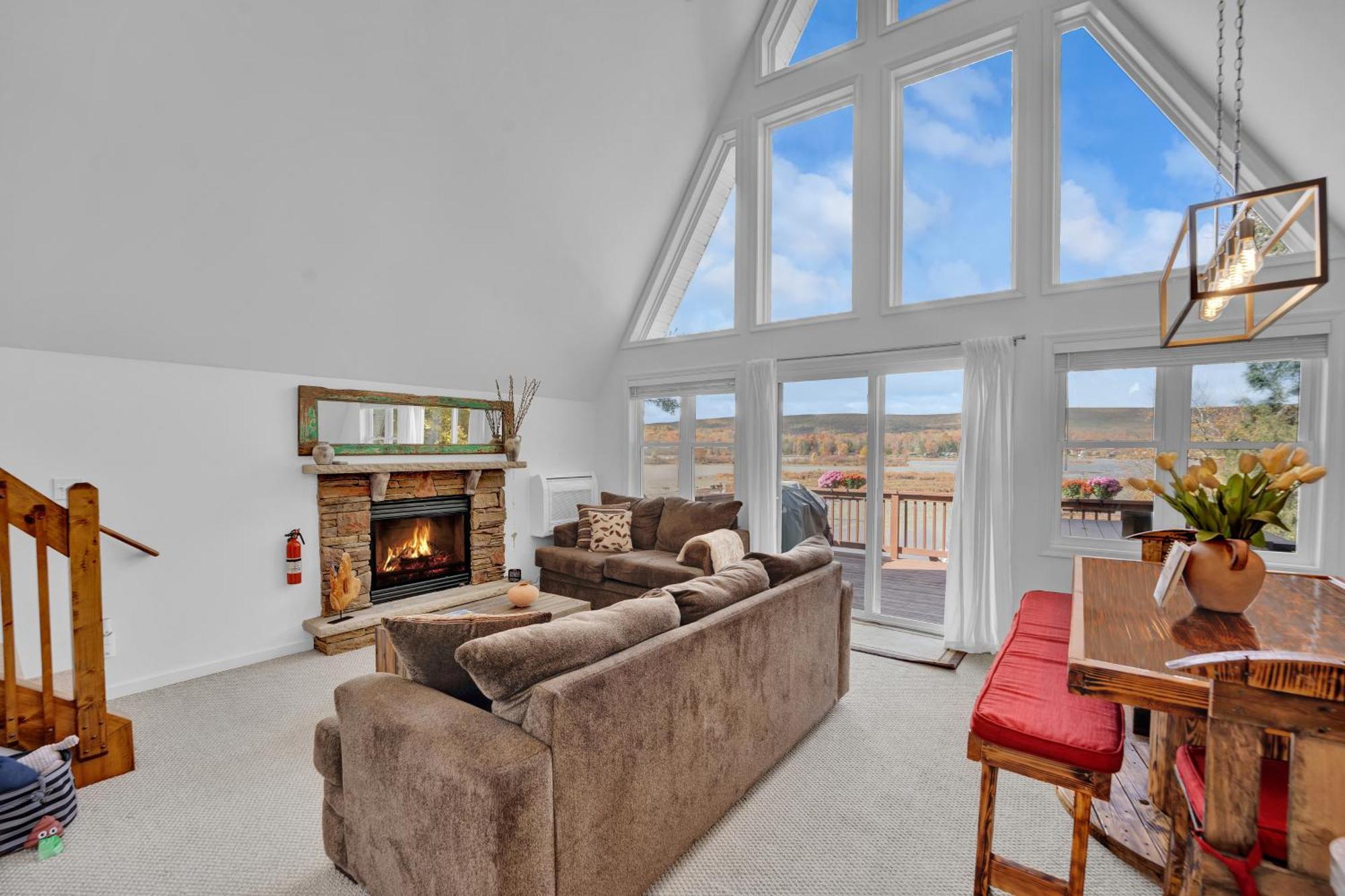 Lakefront A-Frame, Dock, Kayaks, Fire Place Lake Ariel Exterior foto